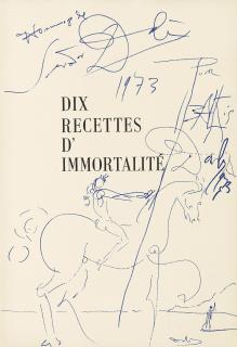 Salvador Dali - Dix Recettes d\'Immortalité (Michler & Löpsinger 567-577; Field 73-20)