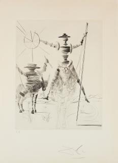 Salvador Dalí - Don Quichotte et Sancho Panca.