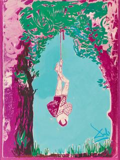 Salvador Dalí - Estudi per a cartes de Tarot-El Penjat.