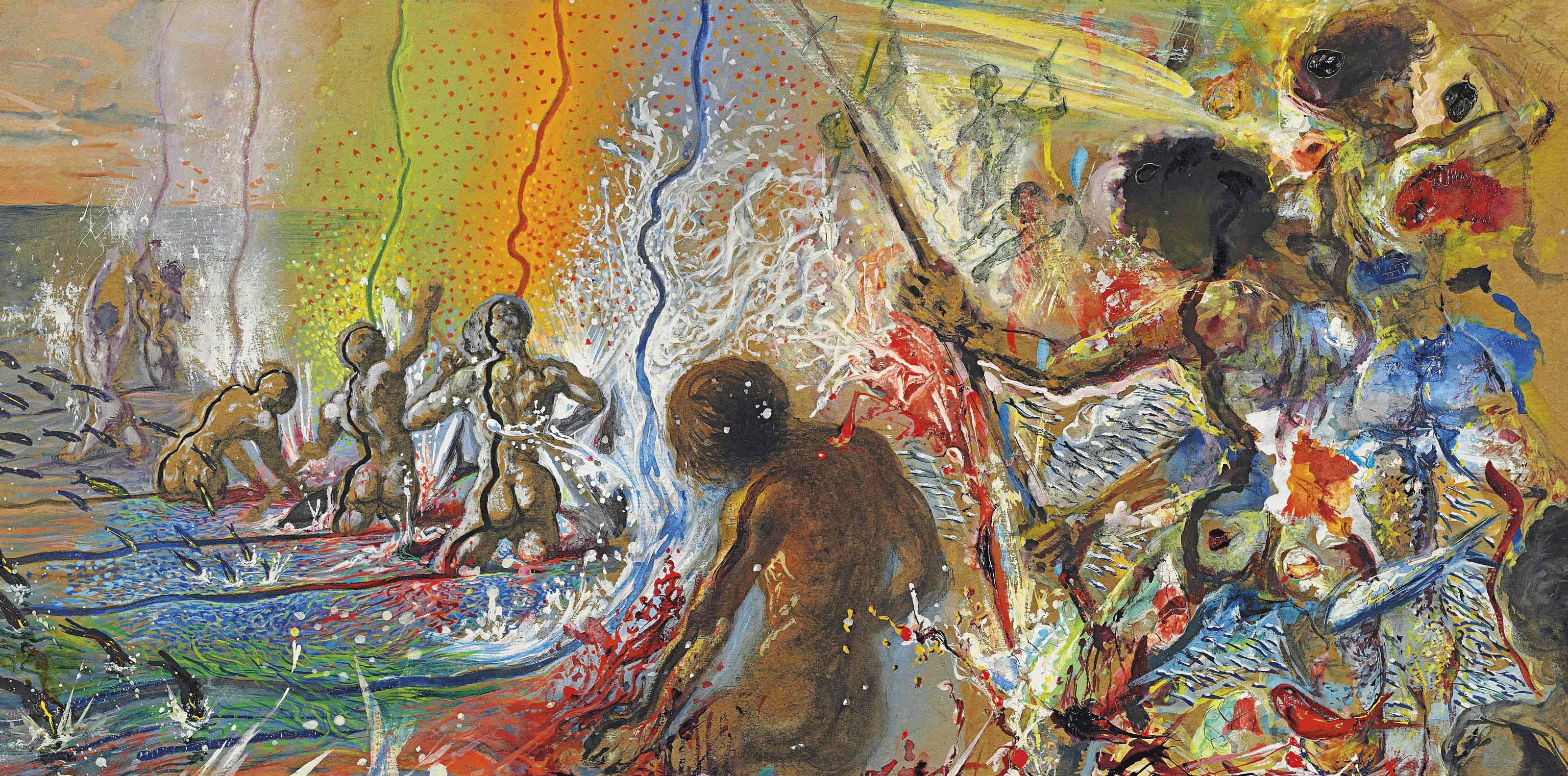 Salvador Dalí - Etude pour La pêche au thons