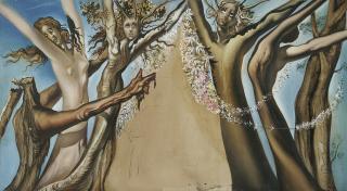 Salvador Dalí - Étude Pour Une Toile De Fond Pour Tristan Fou (Acte I)