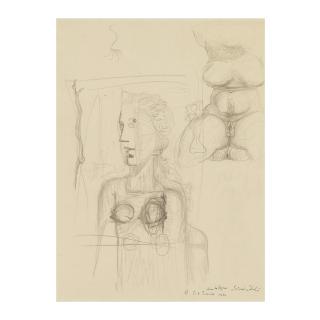 Salvador Dalí - Études pour le tableau Visage Paranoïaque