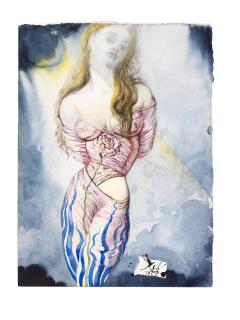 Salvador Dalí - Femme à la rose