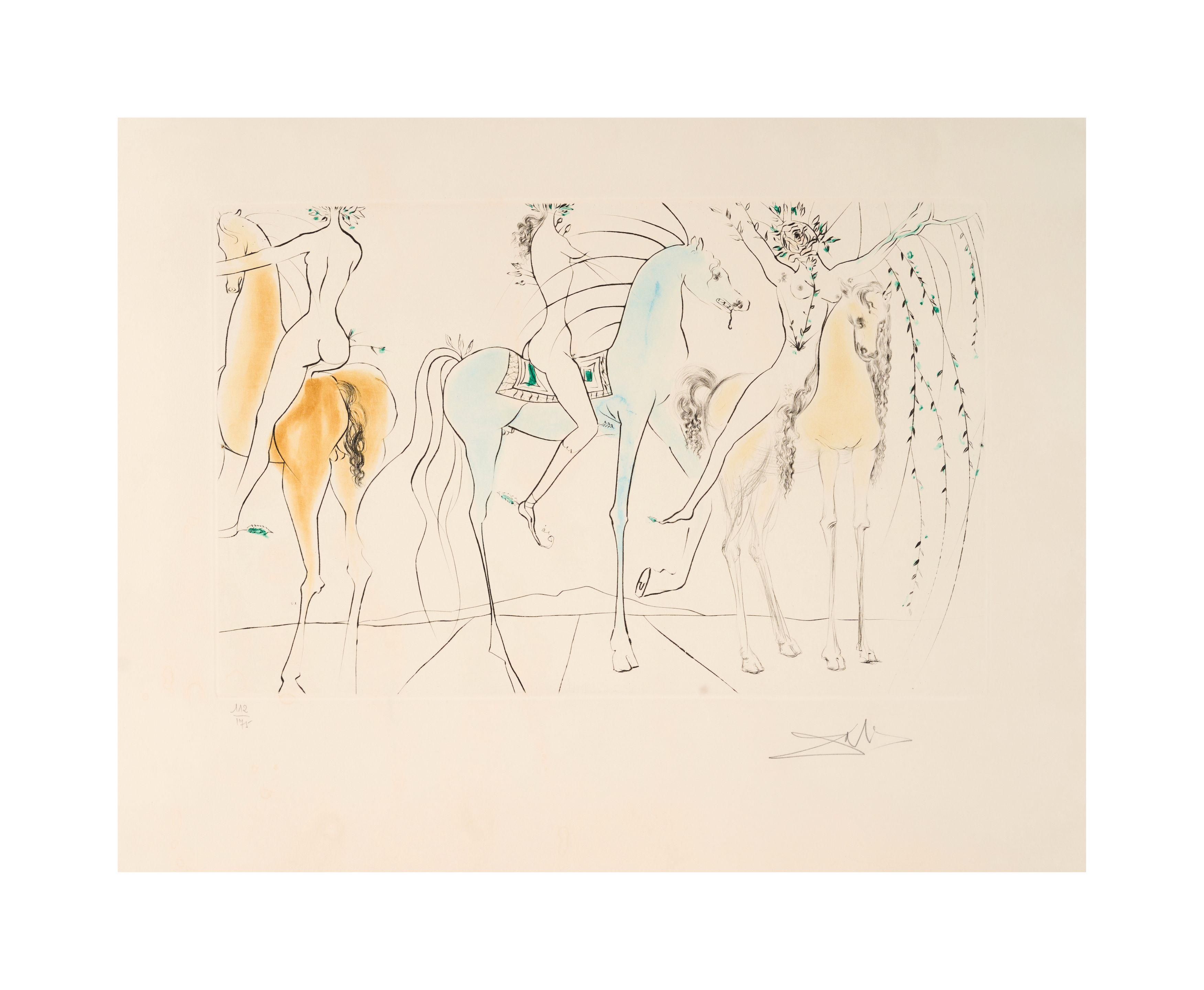 Salvador Dalí - Hamadryades mimétiques arborescentes, 1971