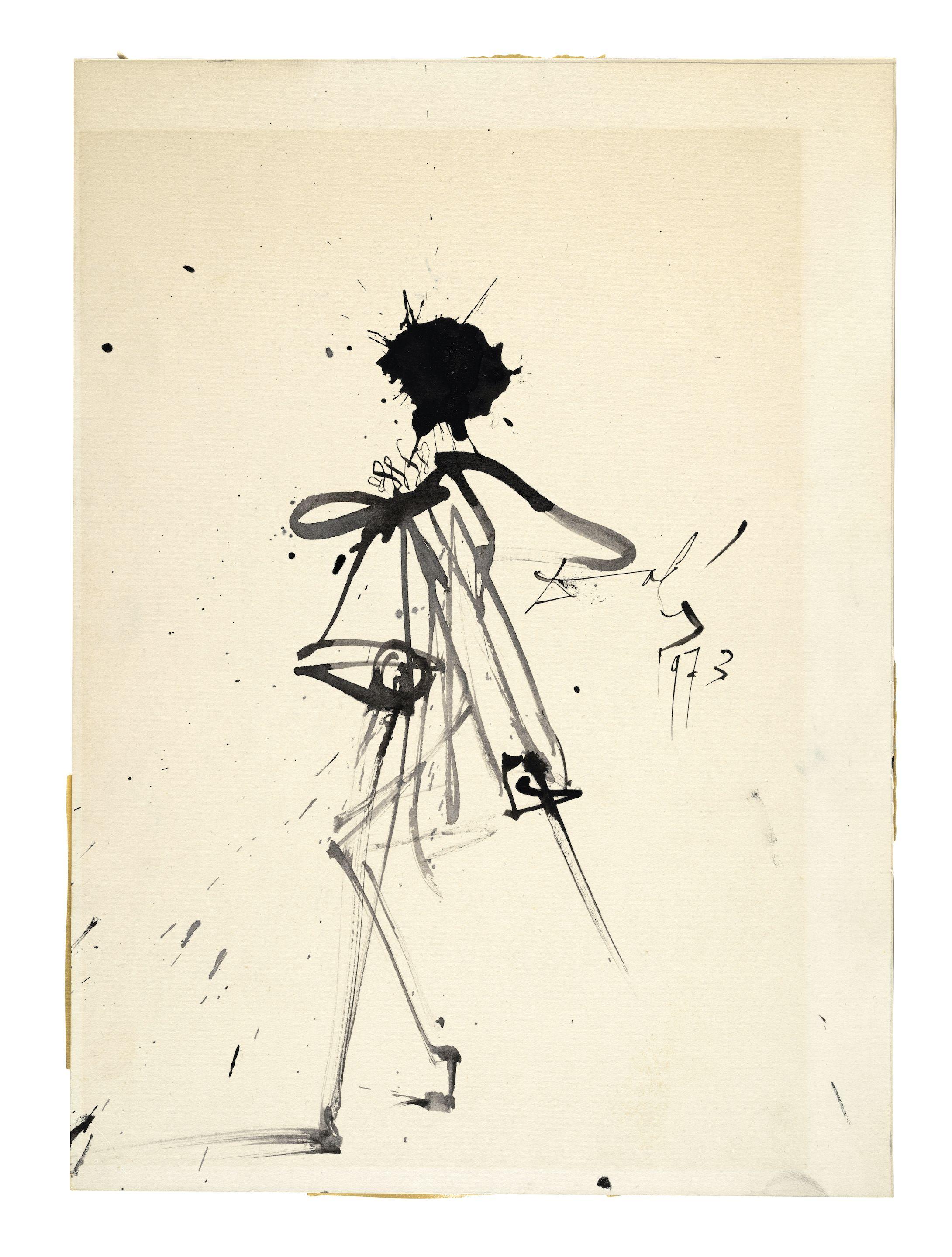 Salvador Dalí - Hidalgo au col fraise armé d\'une épée