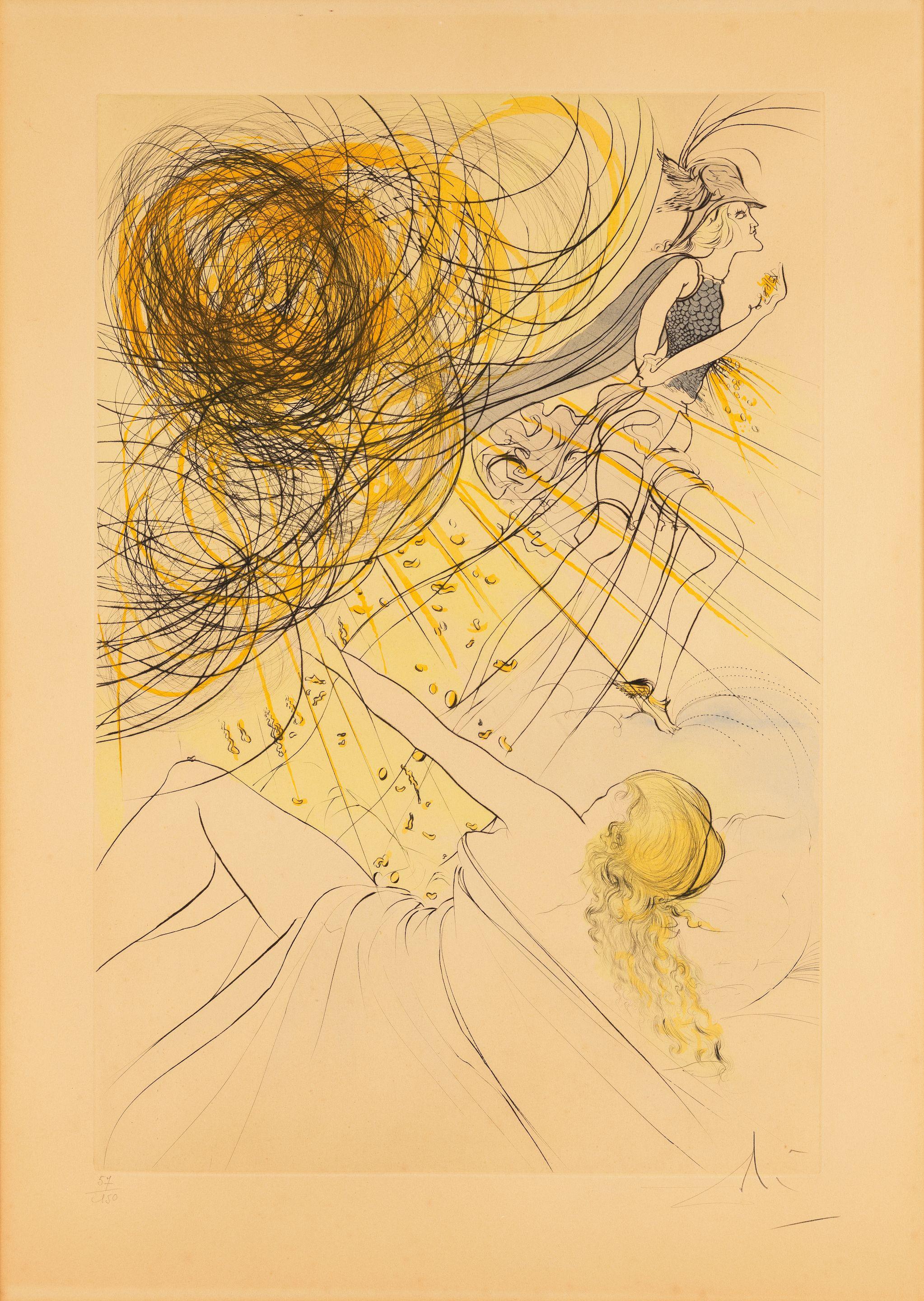 Salvador Dali - Hommage A Mercure, 1974