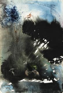 Salvador Dalí - Illustration Pour La Biblia Sacra (La Sainte Bible), Rizzoli, Roma (1967), Vol. I, P. 105