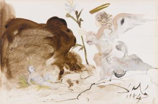 Salvador Dalí - Jésus Et L\'Ange