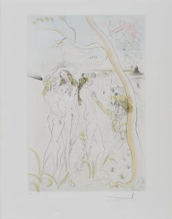 Salvador Dalí - Jugement de Paris (Aus: Suite mythologique nouvelle).