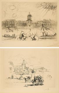 Salvador Dalí - Konvolut von 2 Radierungen.