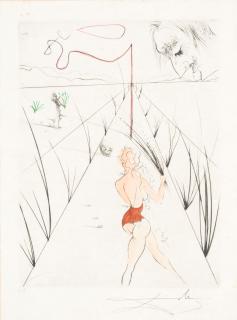 Salvador Dali - La femme au fouet, 1969
