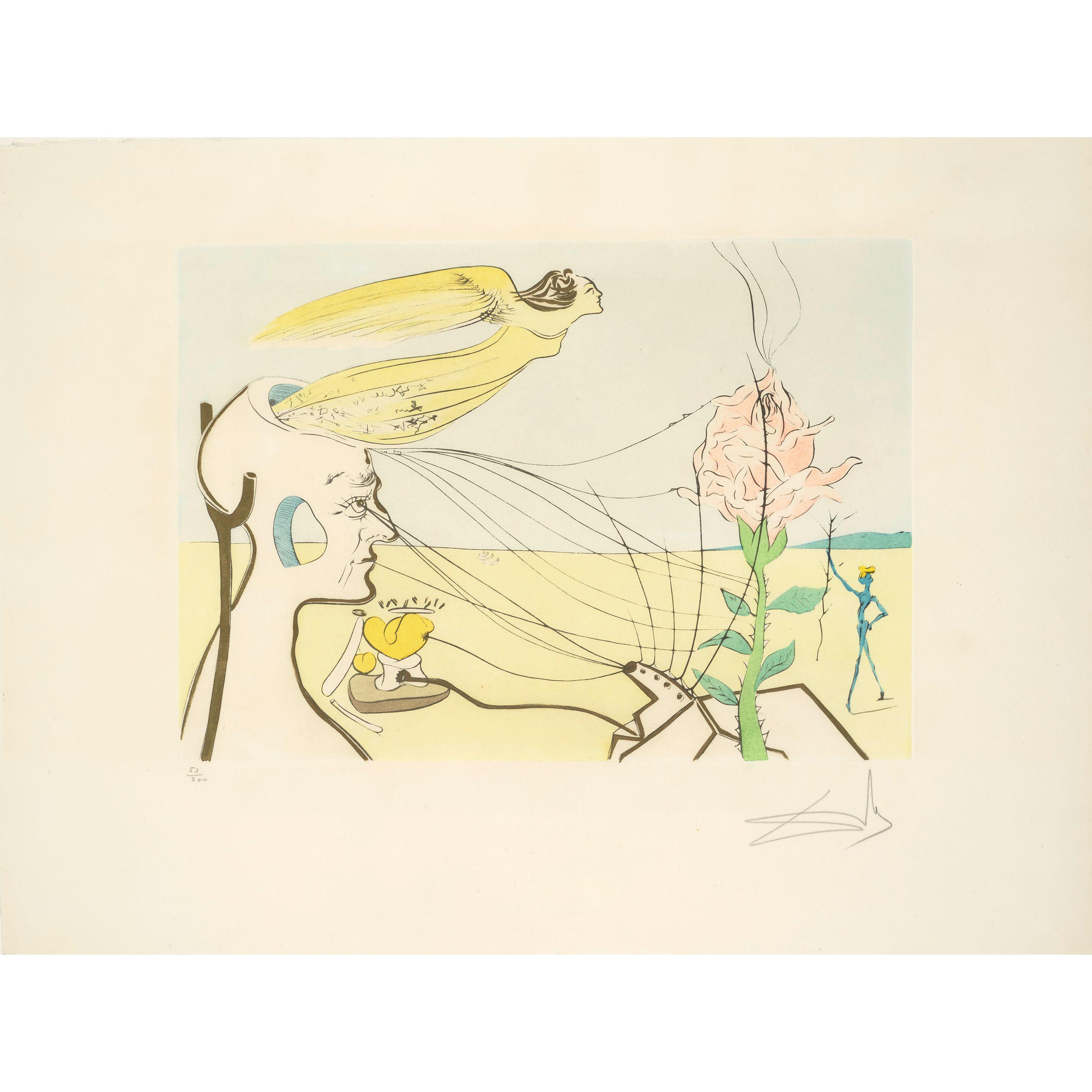 Salvador Dalí - La rose (The Rose)