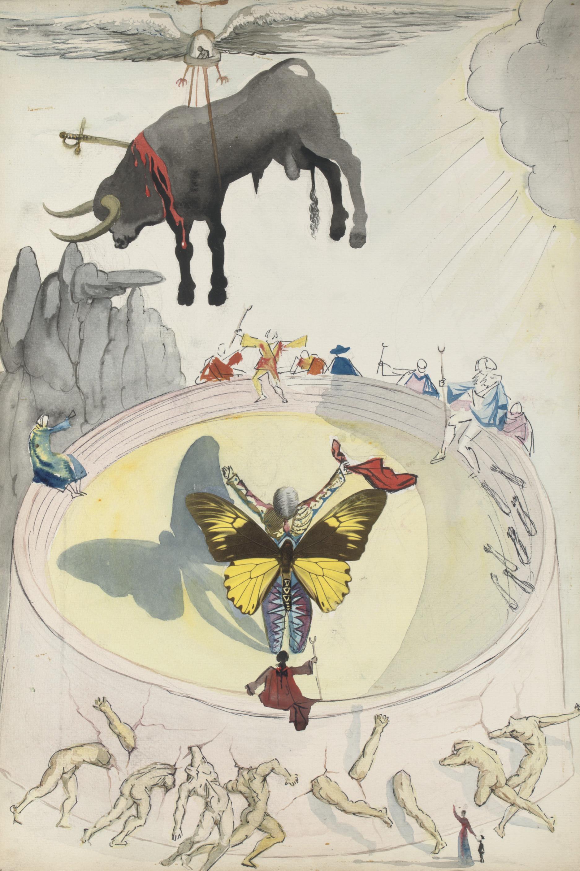 Salvador Dali - L\'arene du taureau