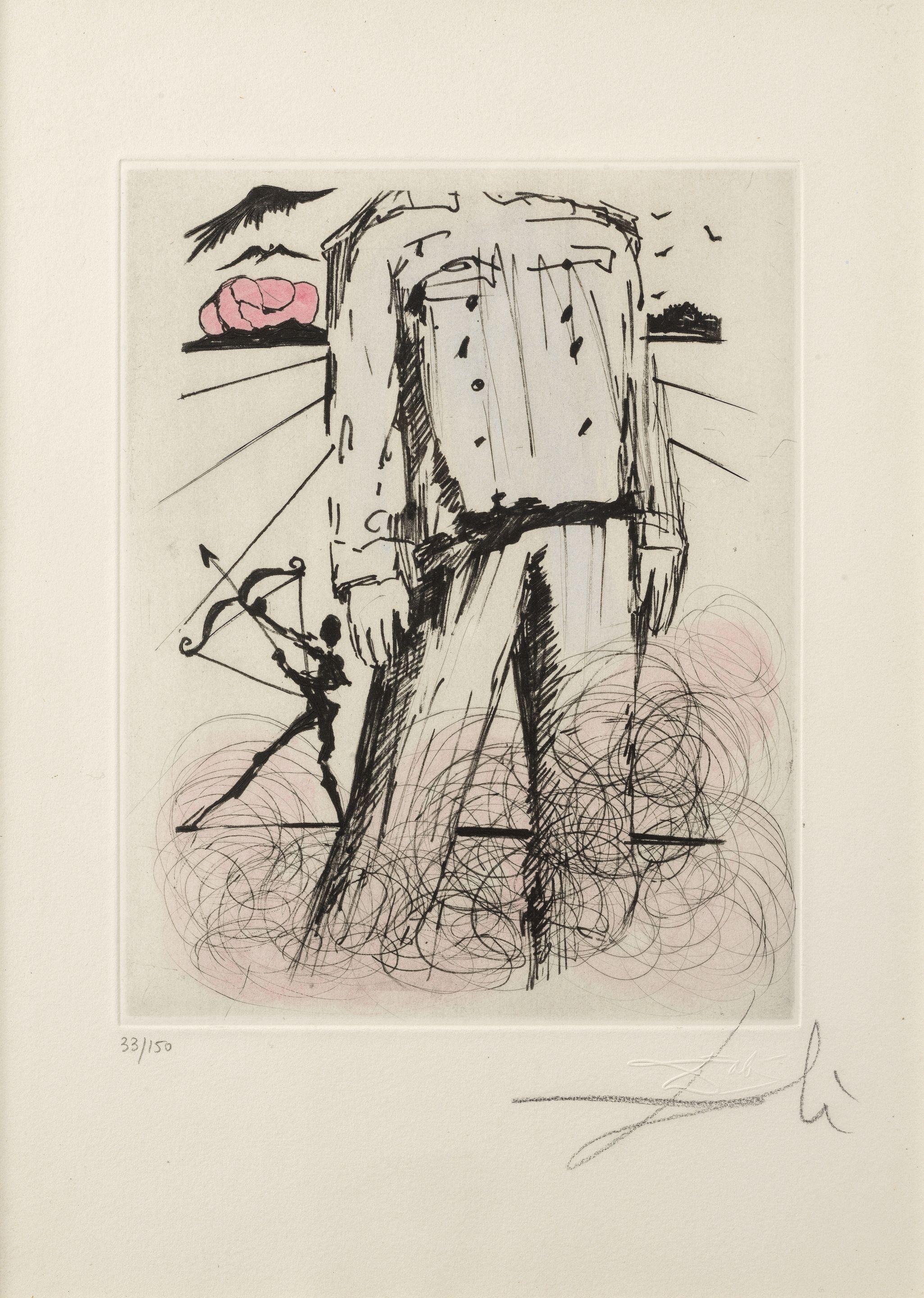 Salvador Dali - Le Buste De Mao, 1967