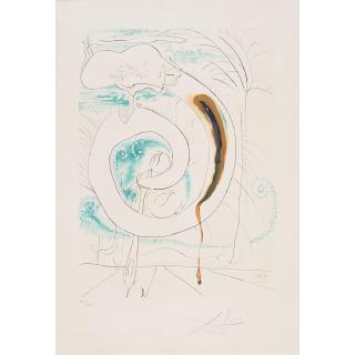 Salvador Dalí - Le cercle viscéral du cosmos (The Visceral Circle of the Cosmos), from La conquête du cosmos (The Conquest of the Cosmos)