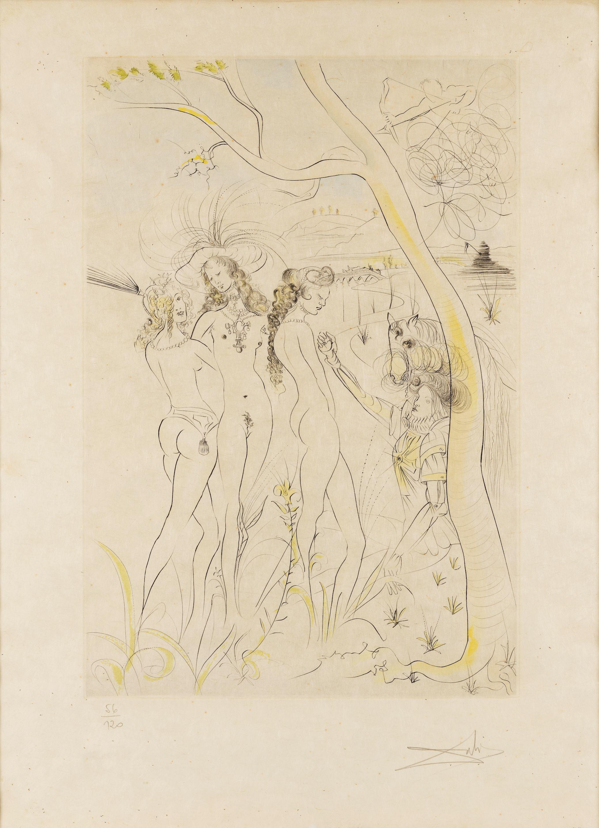 Salvador Dali - Le Jugement De Paris, 1971