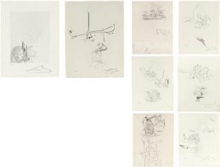 Salvador Dalí - Les Chants de Maldoror, P. Argillet, Paris, 1974 (M. & L. 11-54)