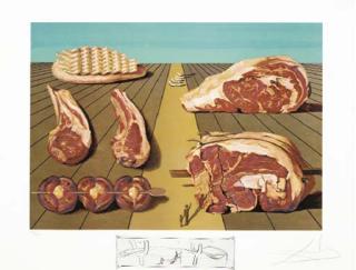 Salvador Dali - Les Diners de Gala: Nine Plates (Michler and Löpsinger 1334-5; 1337-8; 1340-4)