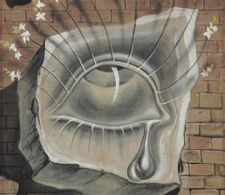 Salvador Dalí - L\'oeil fleuri, décor pour le ballet Tristan fou