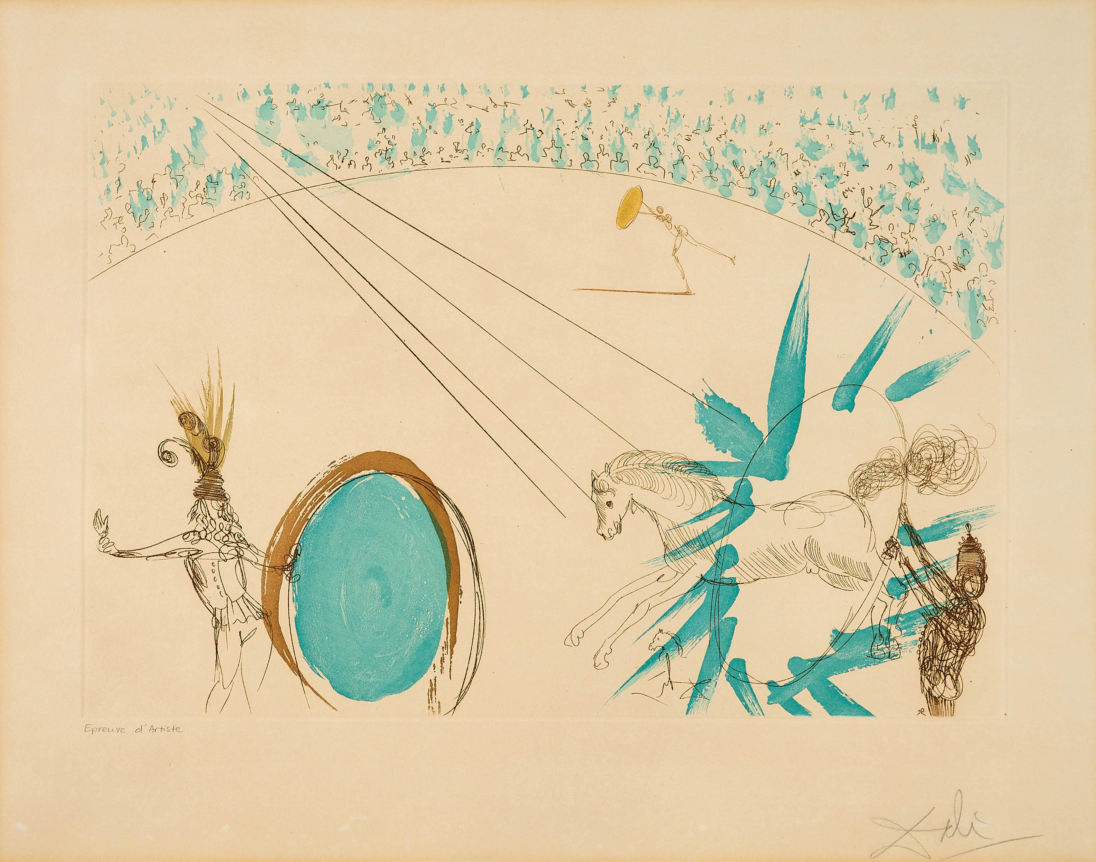 Salvador Dalí - Manège (Aus: Le Cirque).