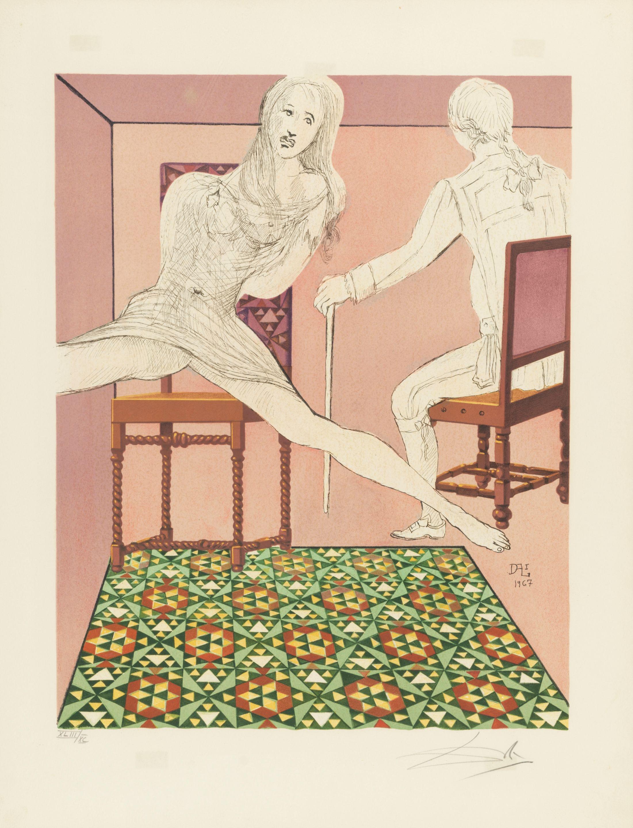 Salvador Dali - Marianne Et Le Chevalier, 1969