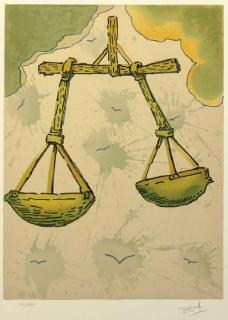 Salvador Dali - Nicolas Sokoloff, The Twelve Signs of the Zodiac, Paris and New York, Léon Amiel, 1967: Seven Plates (Michler and Löpsinger 1181-92)