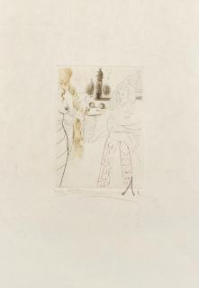 Salvador Dalí - Nine Plates, From Le Decameron 9