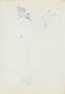 Salvador Dalí - Nu féminin lauré