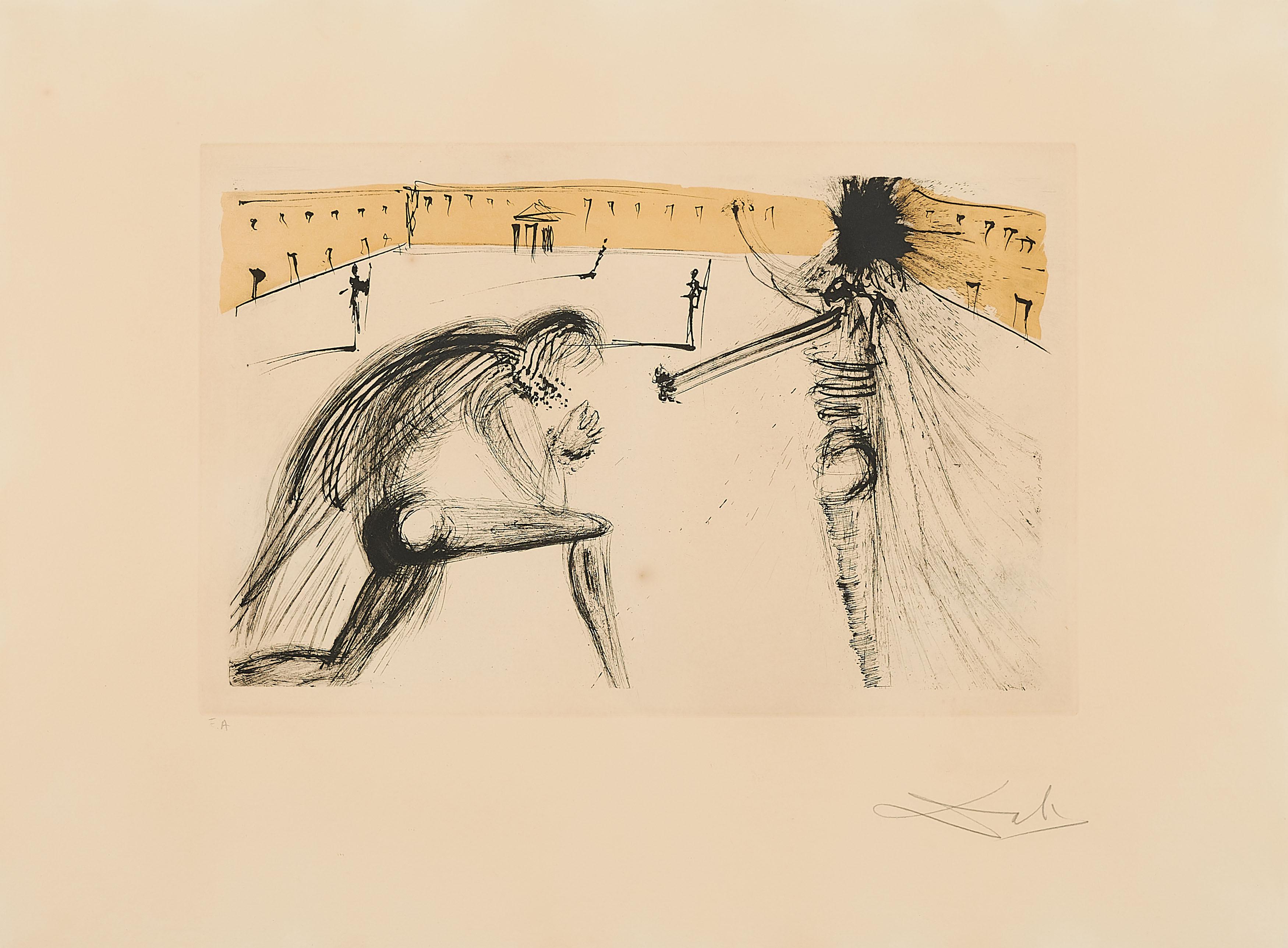 Salvador Dalí - Pardon de Sigismund (Aus: Calderón, La Vie est un songe).