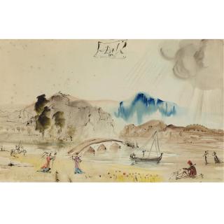 Salvador Dalí - Paysage Angelique