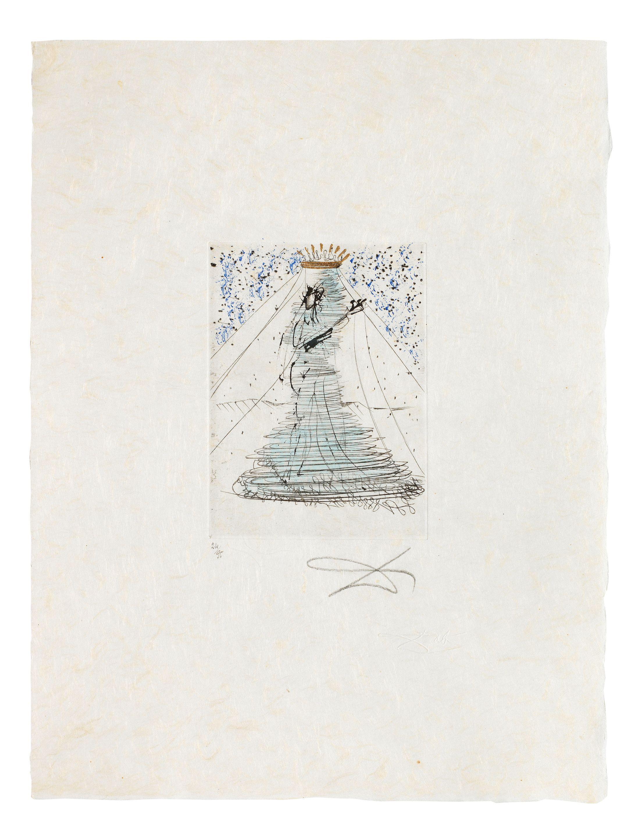 Salvador Dalí - Petits Nus Ronsard, from Actes Nues