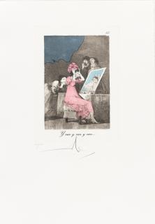 Salvador Dalí - Plate 55, Y ven y ven y ven... from Les Caprices de Goya; FRANCISCO GOYA (1746-1828) Plate 55, Hasta la Muerte from Los Caprichos (2 works)