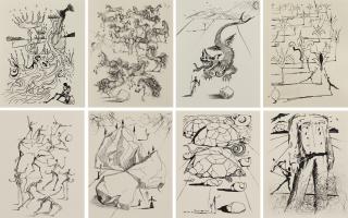 Salvador Dalí - Poèmes De Mao Tse-Toung (Set Of 8 Works)