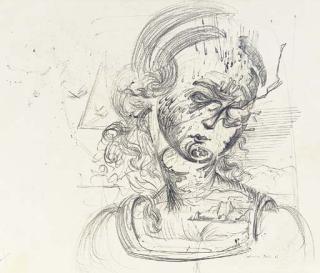 Salvador Dalí - Portrait de femme d\'après Léonard (recto); Nu (verso)