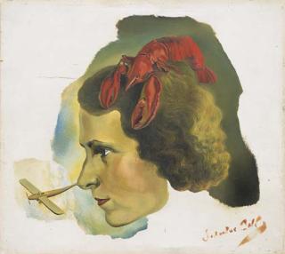 Salvador Dalí - Portrait de Gala Au Homard