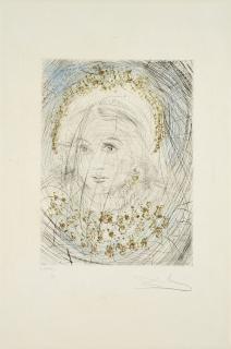 Salvador Dalí - Portrait de Marguerite (Aus: Faust. La Nuit de Walpurgis).