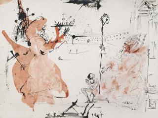Salvador Dalí - Processionnaires et évêque
