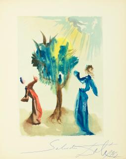 Salvador Dalí - Purgatory, Canto 24, From La Divine Comédie