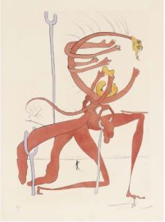 Salvador Dali - Quevedos Visioner, Galerie Börjeson, Malmö, 1975 (M & L. 766-771)