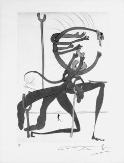 Salvador Dali - Quevedos visioner, Malmö, Galerie Börjeson, 1975 (M. and L. 766-71)