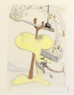 Salvador Dali - Quevedos visioner, Malmö, Galerie Börjeson, 1975 (M. & L. 766-9)