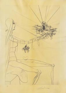 Salvador Dali - Roi je t\'attends à Babylone