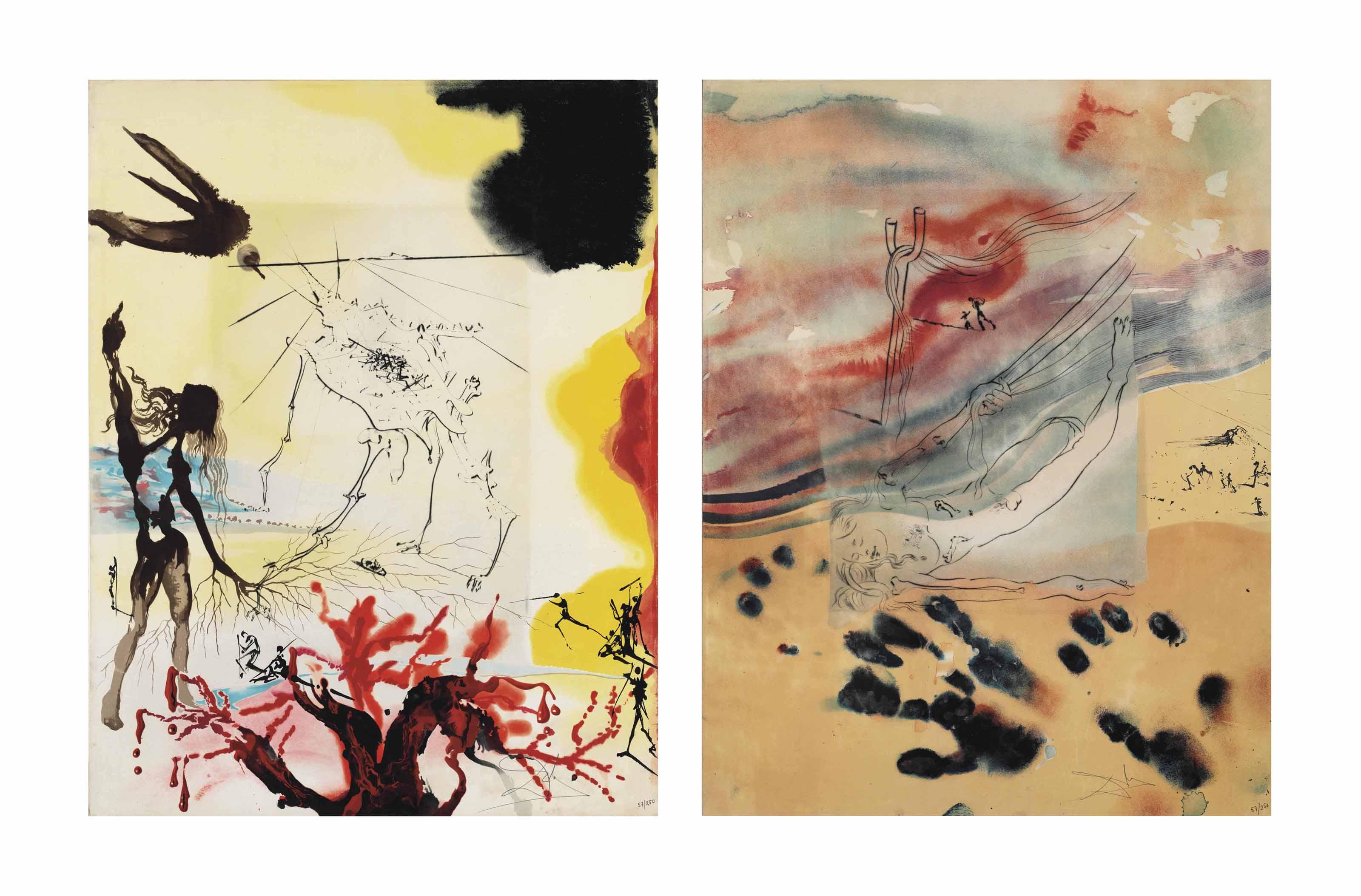 Salvador Dali - Sigmund Freud, Moïse et le Monothéisme, Editions Art & Valeur S.A., Paris, 1974