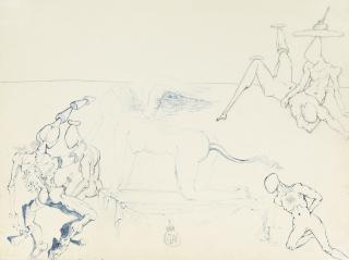 Salvador Dalí - Sphinge Et Figures Rhinocérontiques 