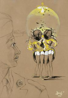 Salvador Dalí - Study for Soldier Take Warning