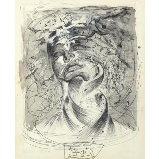 Salvador Dalí - Tête Explosive