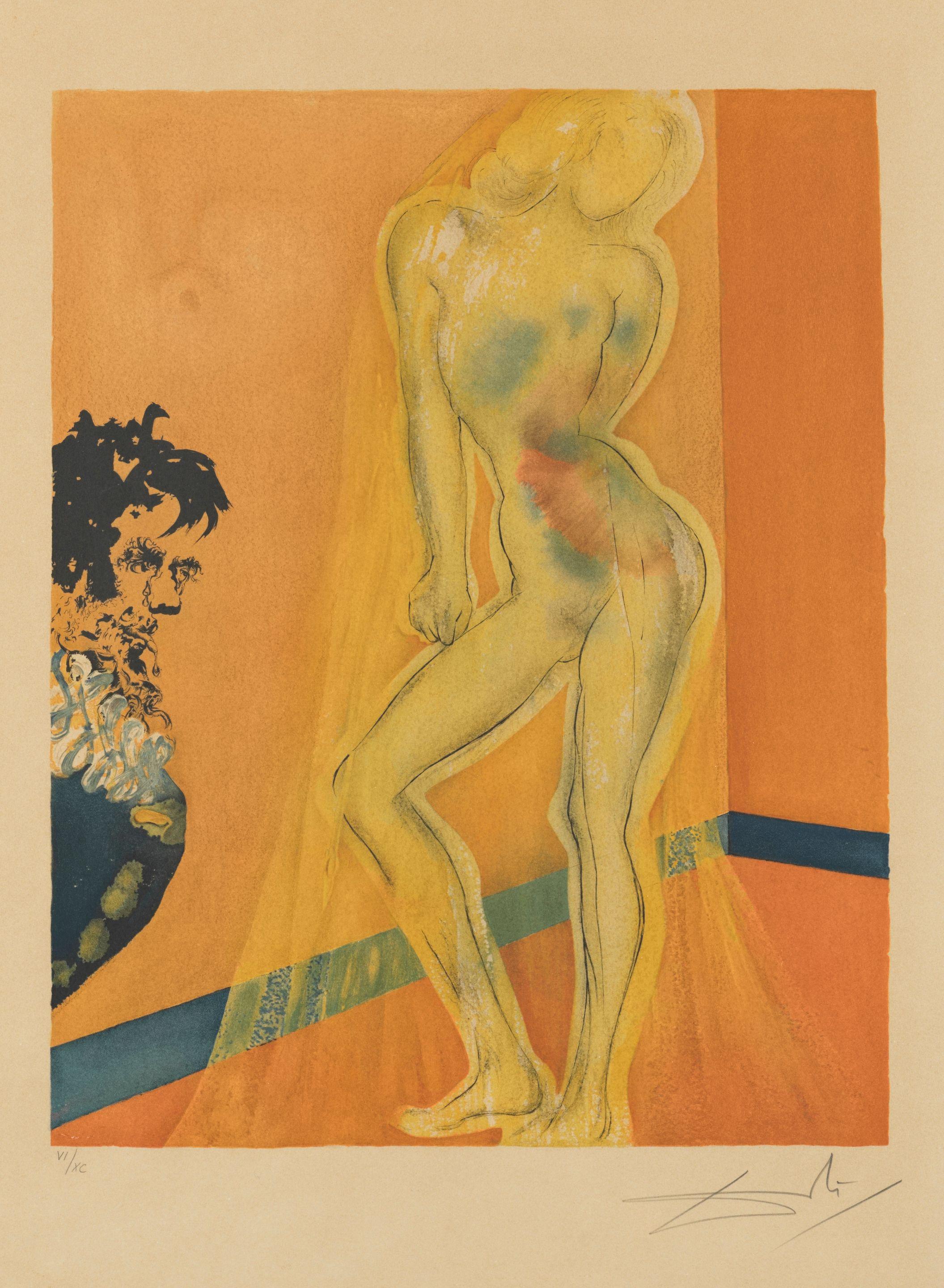 Salvador Dali - The Chevalier\'S Dream Of Cecile, 1969