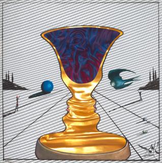 Salvador Dalí - Tristan et Isolde, from Le philtre d\'amour (Tristan and Isolde, from The Love Potion)