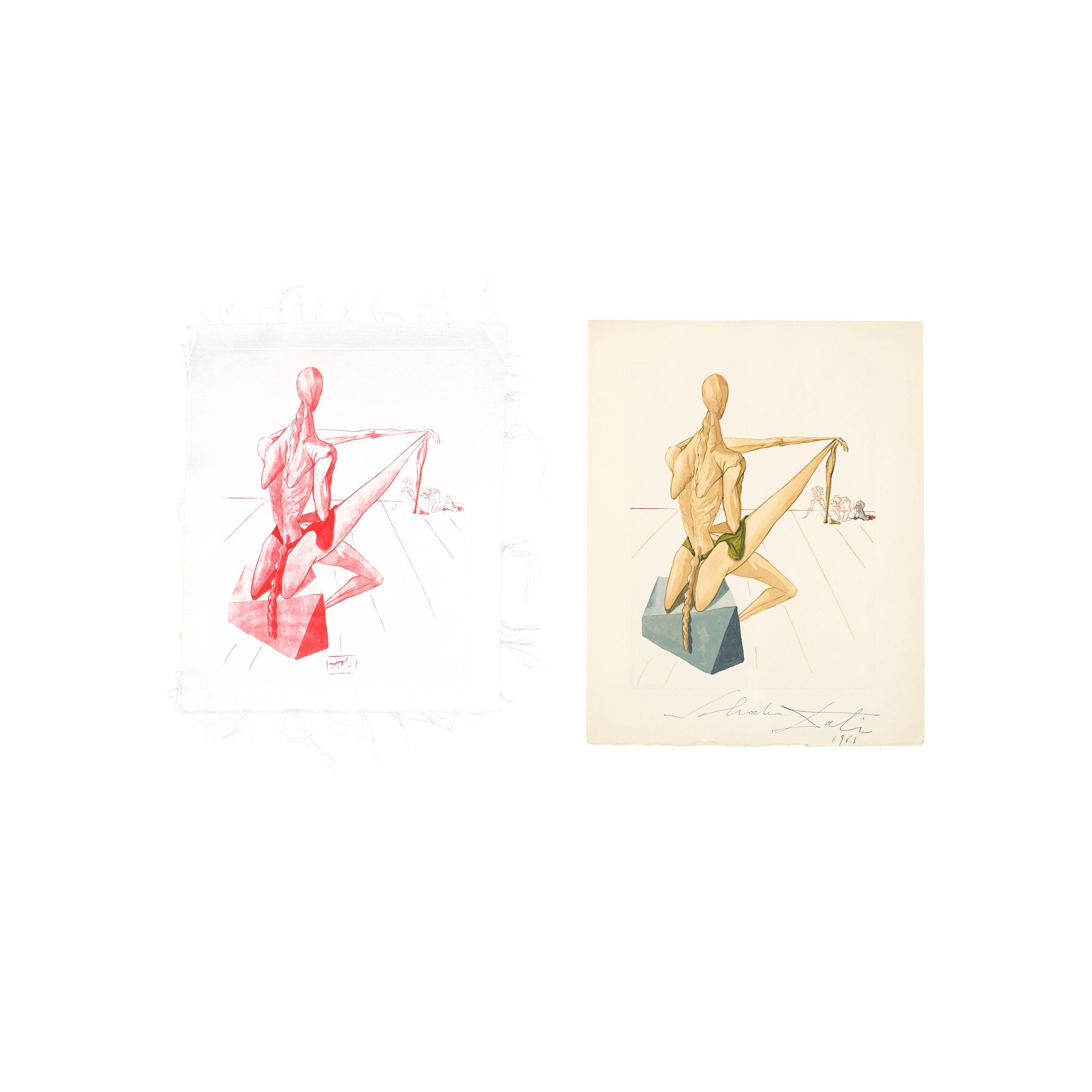 Salvador Dalí - Two plates, from Hell, Canto 11, from The Divine Comedy (2 works)