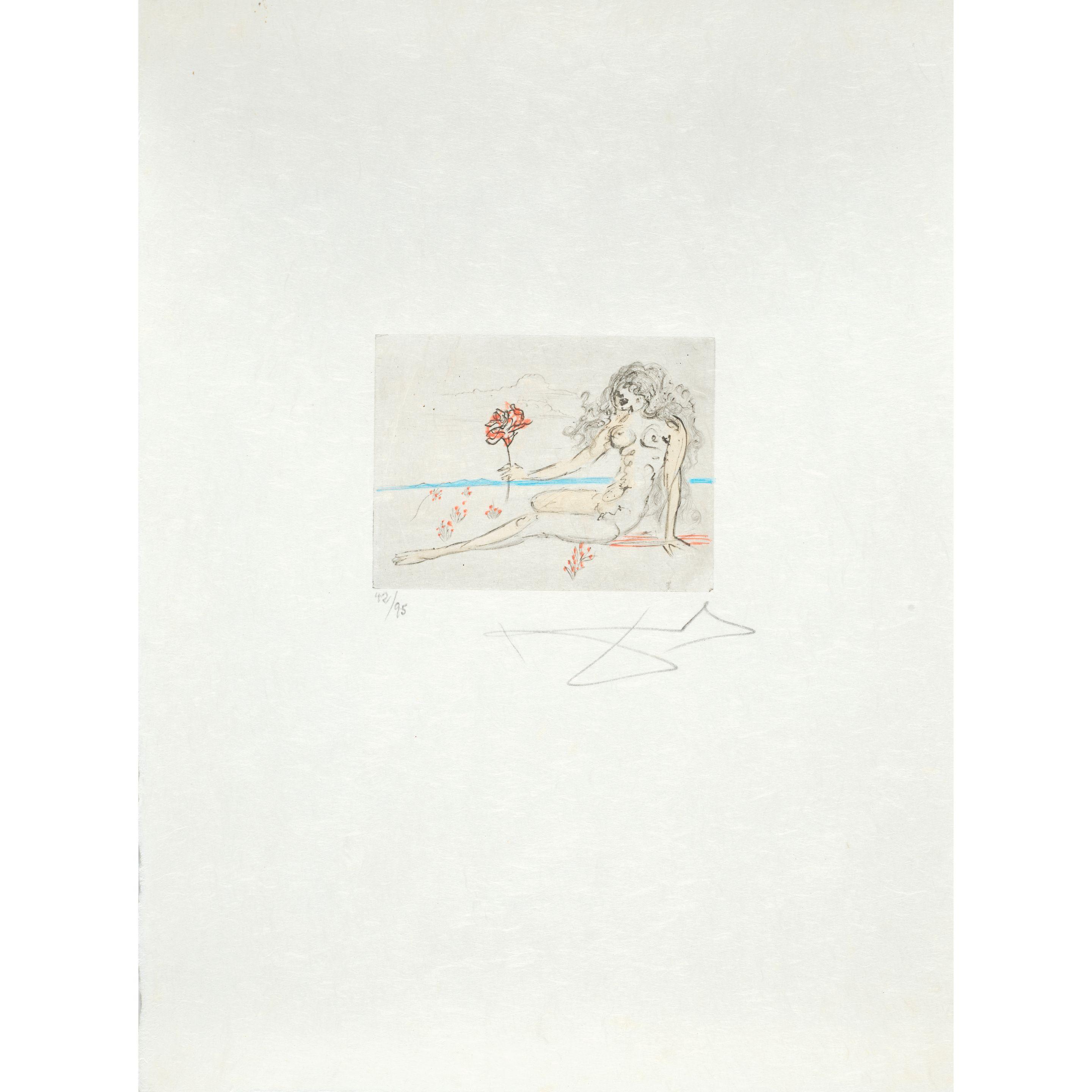 Salvador Dalí - Untitled, from Petits nus Ronsard